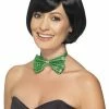 Smiffys Sequin Bow Tie, Green Ties