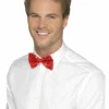 Smiffys Ties Sequin Bow Tie, Red