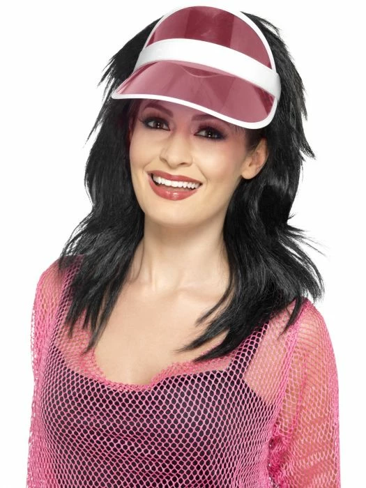 Smiffys 80's Sun Visor Pink 1 Smiffys 80's Sun Visor Pink