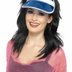 Smiffys 80's Sun Visor Blue