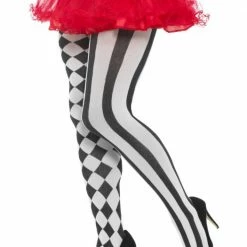 Smiffys Harlequin Tights, XL Halloween Hosiery