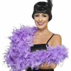 Smiffys 1920's & 30's Boa Lilac, Deluxe, 80g