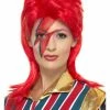 Smiffys Space Superstar Wig, Red