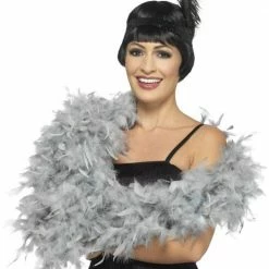 Smiffys 1920's & 30's Boa Silver, Deluxe, 80g
