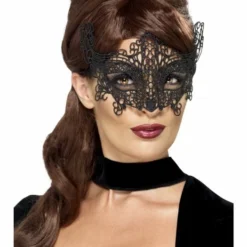 Smiffys Masquerade Filigree, Lace Swirl Eyemask