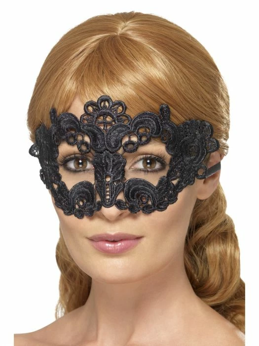Smiffys Masquerade Filigree, Lace Floral Mask 1 Smiffys Masquerade Filigree, Lace Floral Mask