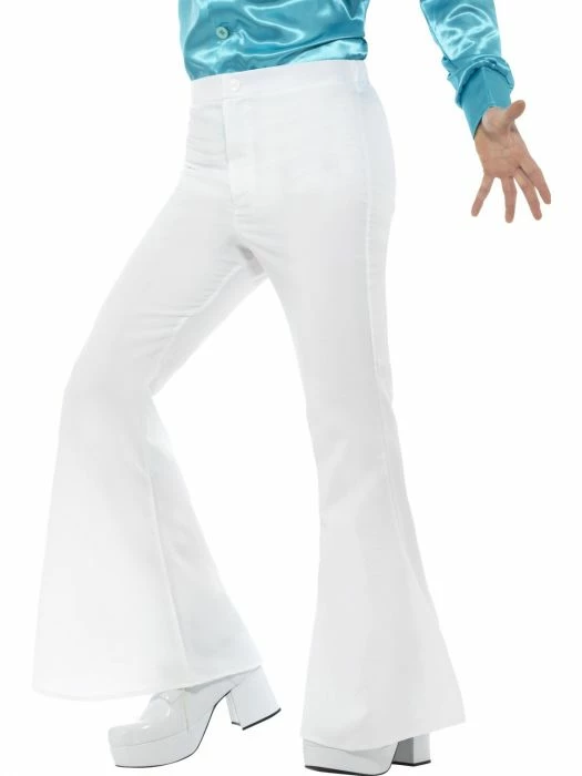 Smiffys Male Costumes 60's Flares, White 1 Smiffys Male Costumes 60's Flares, White
