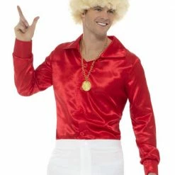Smiffys 60's Shirt Red Male Costumes