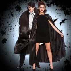 Wicked Capes Cape, Black Deluxe Satin