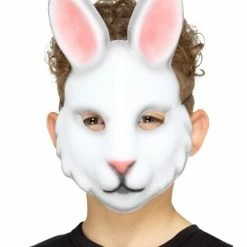 Smiffys Rabbit Mask, Kids Animal Masks, Plastic