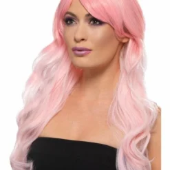 Smiffys Fashion Ombre Wig, Pink Womens