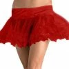 Leg Avenue Lace Trimmed Petticoat Red