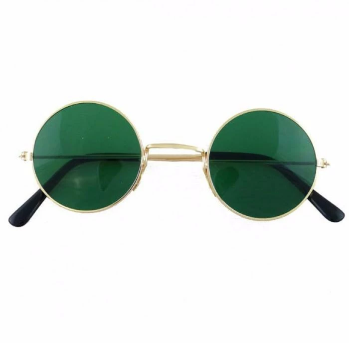Bristol 1960's & 70's Lennon Glasses, Green 1 Bristol 1960's & 70's Lennon Glasses, Green