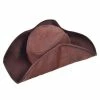 Bristol Pirate Hat, Distressed Brown