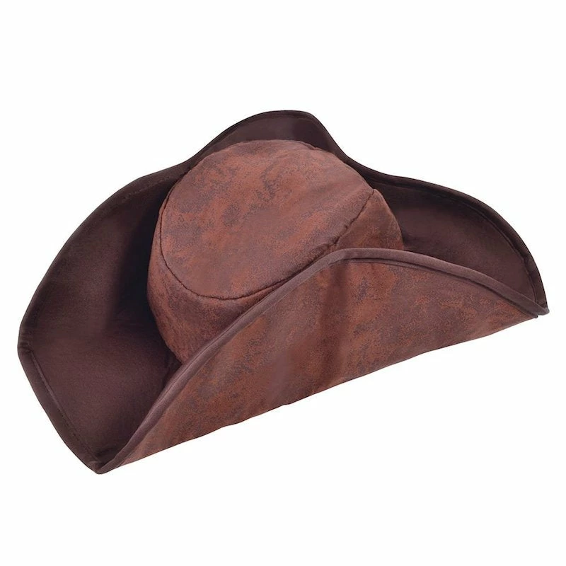 Bristol Pirate Hat, Distressed Brown 1 Bristol Pirate Hat, Distressed Brown