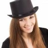 Bristol Satin Top Hat, Black