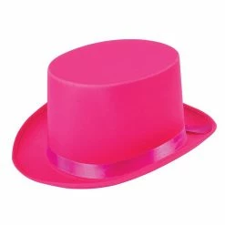 Bristol Satin Top Hat, Pink