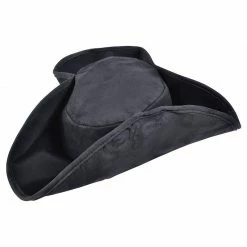 Bristol Pirate Hat, Distressed Black