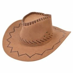 Bristol Cowboy Hat, Leather, Brown
