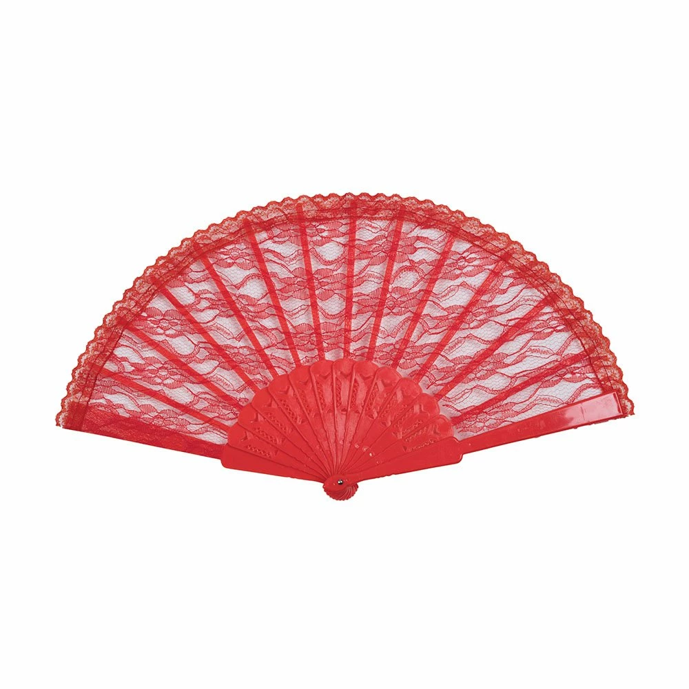 Bristol Boas, Fans & Parasols Fan, Lace Red 1 Bristol Boas, Fans & Parasols Fan, Lace Red