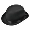 Bristol Bowler, Black Satin Bowler Hat