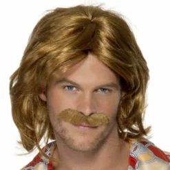 Smiffys Mens 70's Super Trouper Tash-Wig