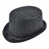 Bristol Glitter Top Hat, Black