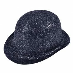 Bristol Bowler Hat Bowler, Glitter Black