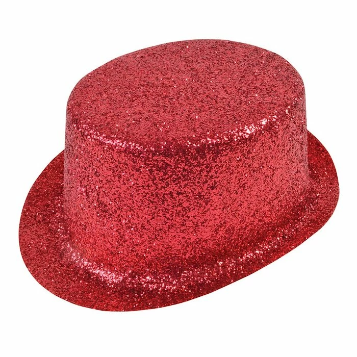 Bristol Glitter Top Hat, Red 1 Bristol Glitter Top Hat, Red