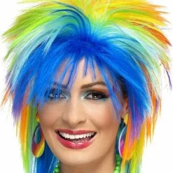 Smiffys 80's Rainbow Punk Wig