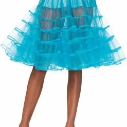 Leg Avenue Knee Length Petticoat, Turquoise