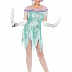 Leg Avenue Foxtrot Flirt, Aqua