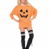 Leg Avenue Jersey Pumpkin Dress Female Costumes