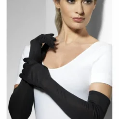 Smiffys Gloves, Long Black