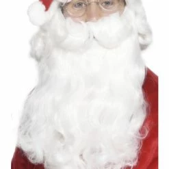 Smiffys Christmas Wigs Santa Beard, Deluxe White