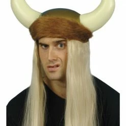 Smiffys Viking Helmet With Hair