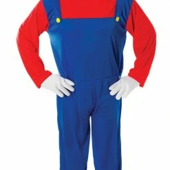 Bristol Male Costumes Plumber Mate Red