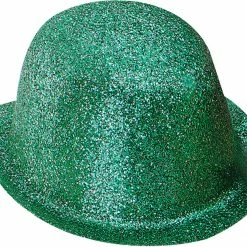 Bristol Glitter Green Plastic Bowler