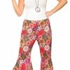 Wicked Flower Power Hippie Pants Female Costumes