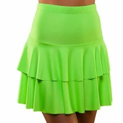 Wicked 80's Ra Ra Skirt, Neon Green