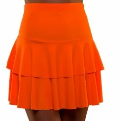 Wicked 80's Ra Ra Skirt, Neon Orange 1980's & 90's