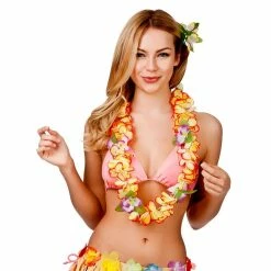 Wicked Orchid Lei, Orange Hawaiian