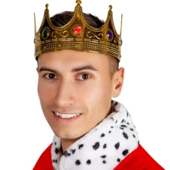 Wicked Medieval King & Queen Crown, Deluxe