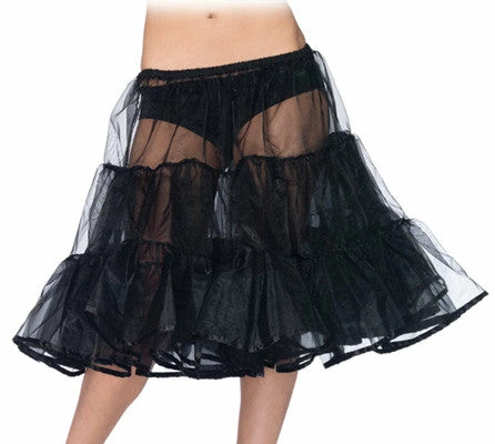 Leg Avenue Tu Tu's Shimmer, Knee Length Petticoat, Black 1 Leg Avenue Tu Tu's Shimmer, Knee Length Petticoat, Black