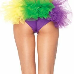 Leg Avenue Mardi Gras Spandex Tanga Panty