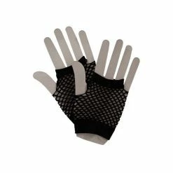 Wicked 80's Net Gloves, Black 1980's & 90's