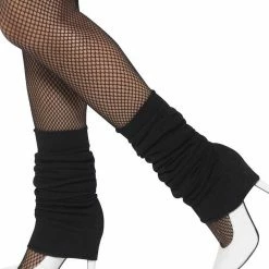 Smiffys Legwarmers, Black 1980's & 90's