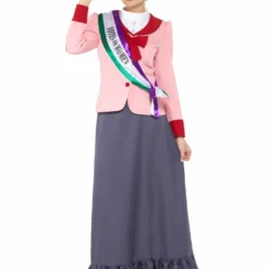 Smiffys Victorian Suffragette Costume, Deluxe