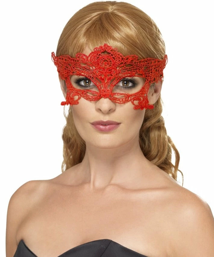 Smiffys Filigree, Lace Heart Mask 1 Smiffys Filigree, Lace Heart Mask