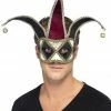 Smiffys Masquerade Venetian Gothic Harlequin Mask